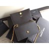 Saint Laurent WOC Kate Tassel Chain Wallet In Black Calfskin 924