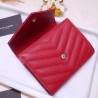 Saint Laurent Compact Tri Fold Wallet In Red Leather 328