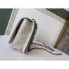 Saint Laurent WOC Niki Chain Wallet In White Crinkled Leather 118