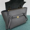 Celine Belt Nano Bag In Grey Grained Calfskin 043