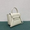 Celine Belt Nano Bag In White Grained Calfskin 567