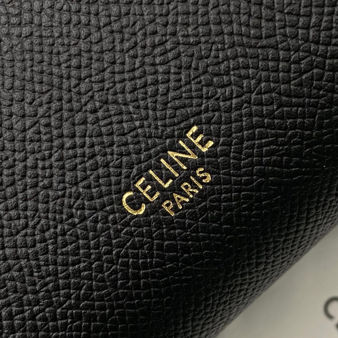 Celine Belt Nano Bag In Black Grained Calfskin 294