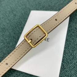 Celine Belt Nano Bag In Light Beige Grained Calfskin 036