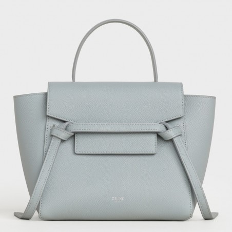 Celine Belt Nano Bag In Mineral Grained Calfskin 893