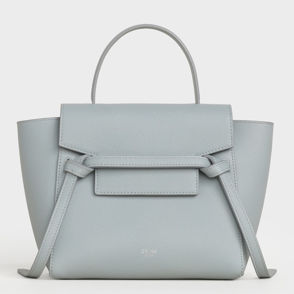 Celine Belt Nano Bag In Mineral Grained Calfskin 893