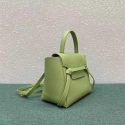 Celine Belt Nano Bag In Sage Grained Calfskin 533