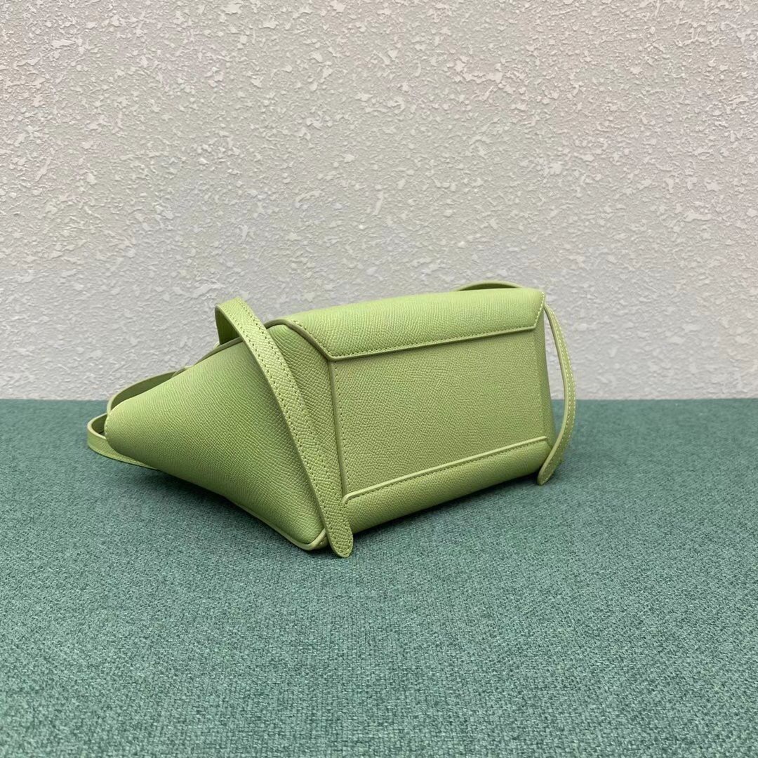 Celine Belt Nano Bag In Sage Grained Calfskin 533