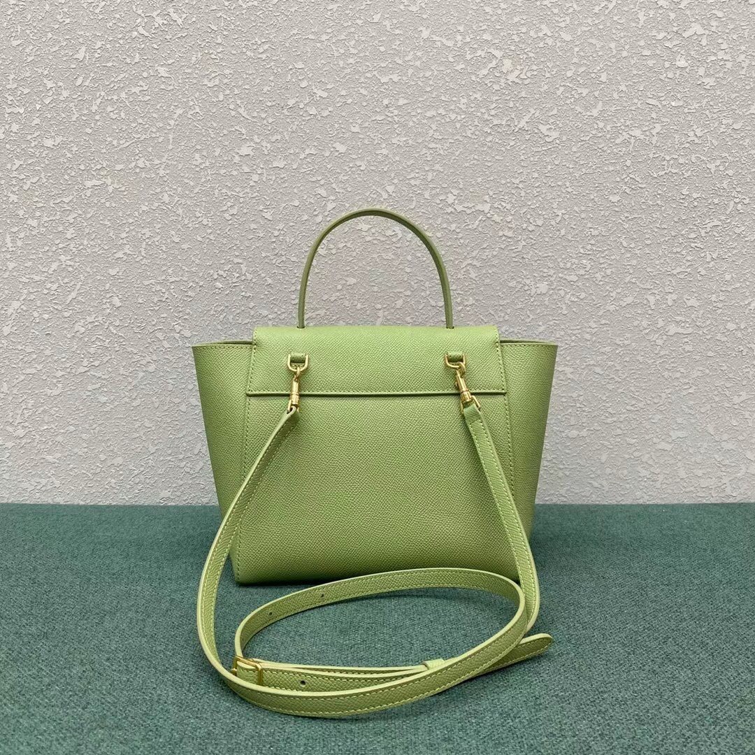 Celine Belt Nano Bag In Sage Grained Calfskin 533