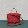 Celine Belt Nano Bag In Red Grained Calfskin 546