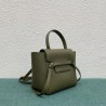 Celine Belt Nano Bag In Army Green Grained Calfskin 007