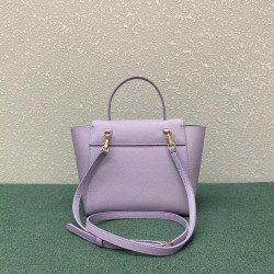 Celine Belt Nano Bag In Lilas Grained Calfskin 704