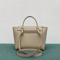 Celine Micro Belt Bag In Light Taupe Grained Calfskin 631