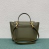 Celine Micro Belt Bag In Dark Olive Grained Calfskin 758