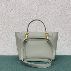 Celine Micro Belt Bag In Vert D'eau Grained Calfskin 719