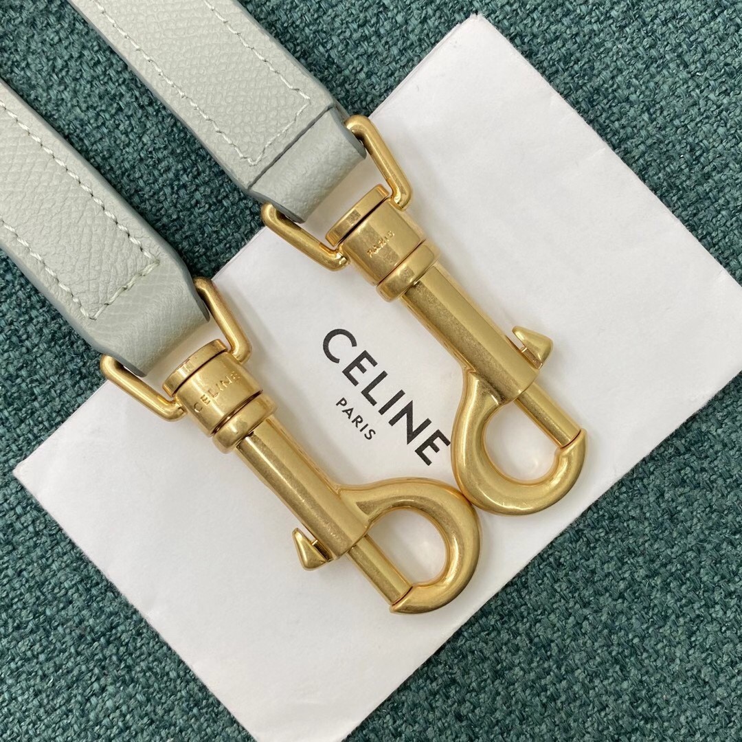 Celine Micro Belt Bag In Vert D'eau Grained Calfskin 719