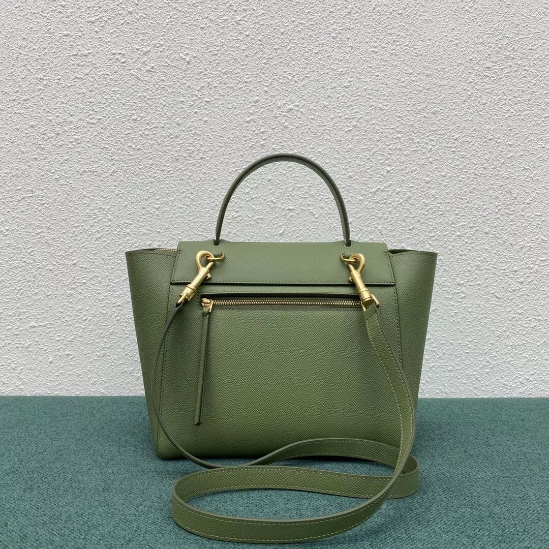 Celine Micro Belt Bag In Light Khaki Grained Calfskin 769