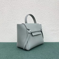 Celine Micro Belt Bag In Mineral Grained Calfskin 798