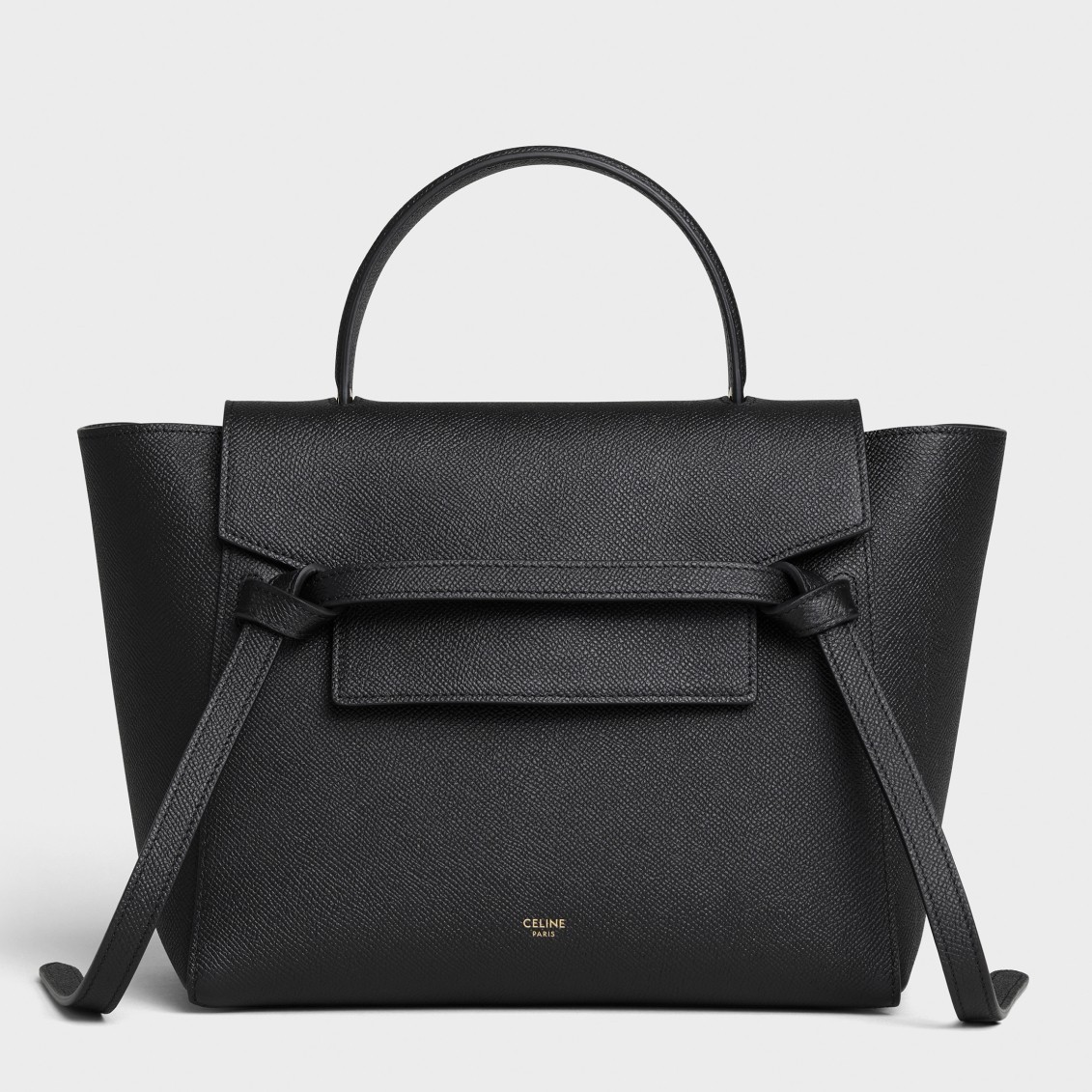 Celine Micro Belt Bag In Black Grained Calfskin 818