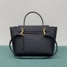 Celine Belt Mini Bag In Black Grained Calfskin 772