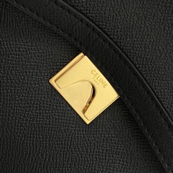 Celine Belt Mini Bag In Black Grained Calfskin 772