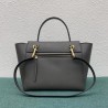 Celine Belt Mini Bag In Grey Grained Calfskin 801