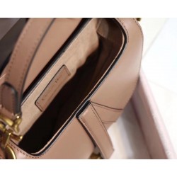 Dior Mini Saddle Bag In Nude Calfskin 516