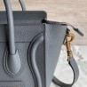 Celine Nano Luggage Tote Bag In Kohl Drummed Calfskin 965