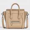 Celine Nano Luggage Tote Bag In Dune Drummed Calfskin 380