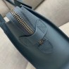 Celine Micro Luggage Tote Bag In Slate Blue Drummed Calfskin 839