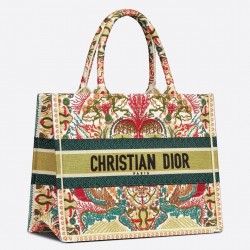 Dior Small Book Tote In Heart Lights Dior Embroidery 918