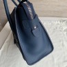 Celine Micro Luggage Tote Bag In Navy Blue Drummed Calfskin 676