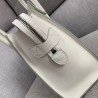 Celine Micro Luggage Tote Bag In White Drummed Calfskin 760