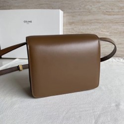 Celine Classic Box Small Bag In Camel Box Calfskin 770