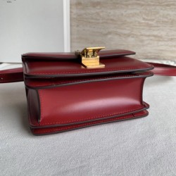 Celine Classic Box Small Bag In Red Box Calfskin 311