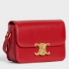 Celine Triomphe Teen Bag In Red Leather 020