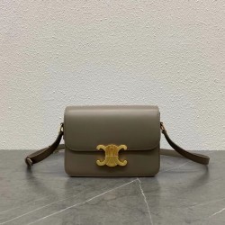 Celine Triomphe Teen Bag In Grey Leather 061