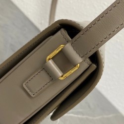 Celine Triomphe Teen Bag In Grey Leather 061