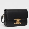 Celine Triomphe Teen Bag In Black Leather 079