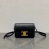 Celine Triomphe Teen Bag In Black Leather 079