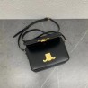 Celine Triomphe Teen Bag In Black Leather 079