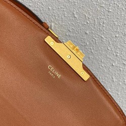 Celine Triomphe Teen Bag In Textile and Calfskin 156