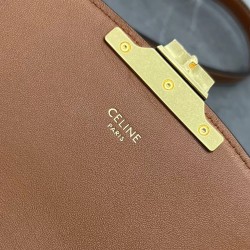 Celine Triomphe Teen Bag In Tweed and Calfskin 168