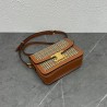 Celine Triomphe Teen Bag In Tweed and Calfskin 168