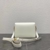 Celine Triomphe Teen Bag In White Leather 965