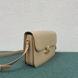 Celine Triomphe Large Bag In Nude Calfskin 440