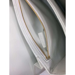 Celine Triomphe Large Bag In White Calfskin 460