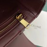 Celine Triomphe Large Bag In Bordeaux Calfskin 739