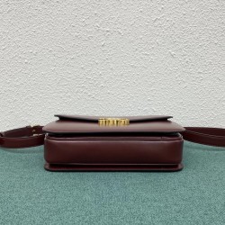 Celine Triomphe Large Bag In Bordeaux Calfskin 739