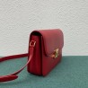 Celine Triomphe Large Bag In Red Calfskin 936