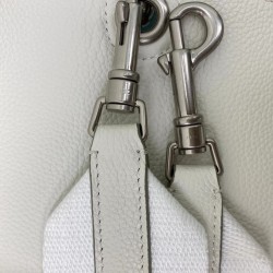 Celine Sangle Small Bucket Bag In White Calfskin 637